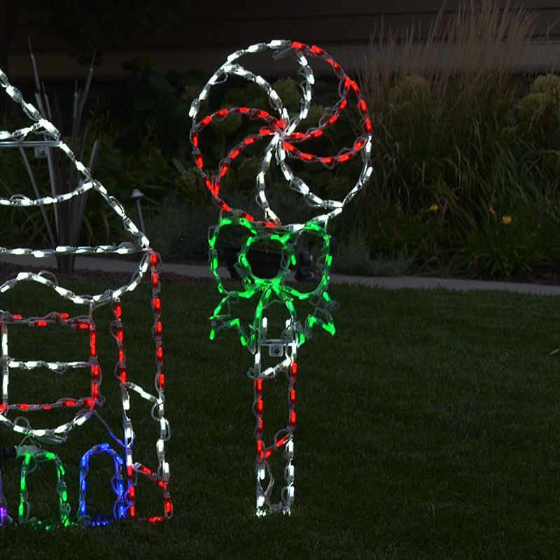 LOLLIPOP RED GREEN AND WHITE #LED-POP1